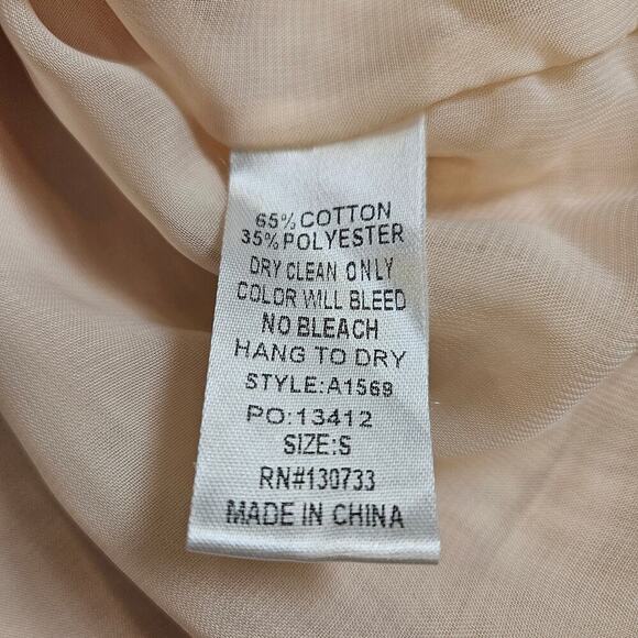 UMGEE Cream Small Boho Peasant Tunic Embroidered Tassel Oversized - Picture 6 of 7